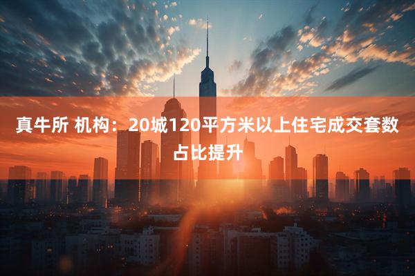 真牛所 机构：20城120平方米以上住宅成交套数占比提升