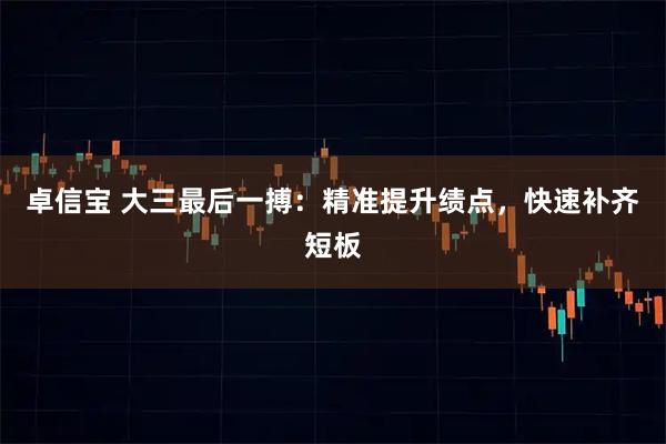 卓信宝 大三最后一搏:精准提升绩点,快速补齐短板